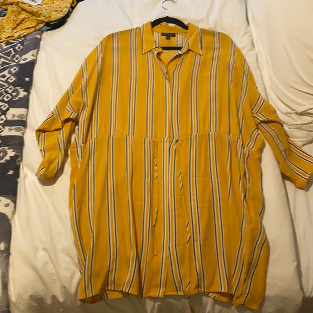 Top Shop drawstring/button up dress